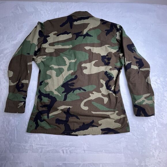 US Marine Weather Woodland Combat CAMO BDU Coat Shirt - Small-Short - Picture 6 of 8